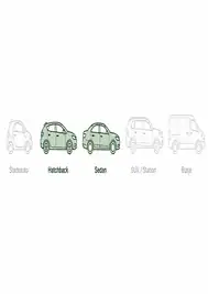 Adecuado para hatchback y sedán